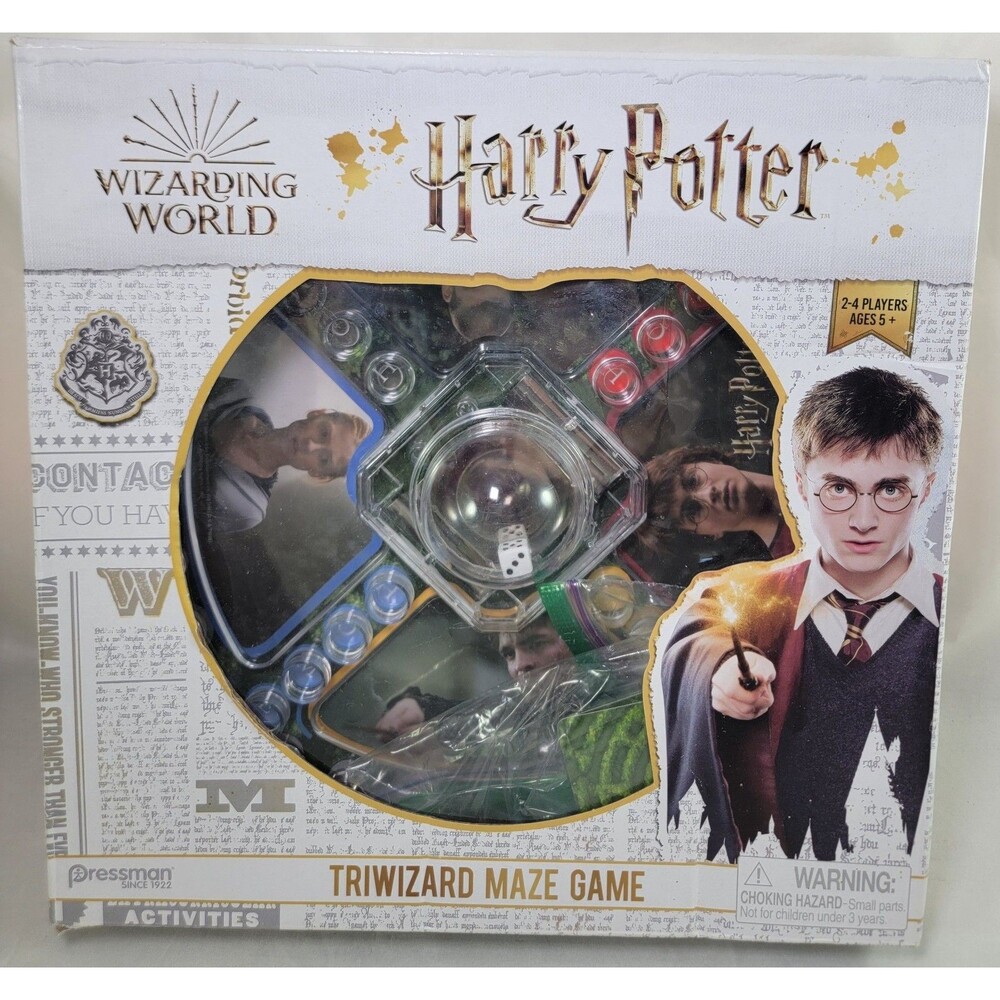 Harry Potter TriWizard Maze Board COMPLETE Game Fast Paced Dice Popper 2-4Player